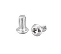 sourcing map M6x12mm Machine Screws Hex Socket Round Head Screw 304 Stainless Steel Fasteners Bolts 10pcs