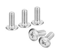 sourcing map M6x15mm 50Pcs 304 Stainless Steel Phillips Drive Machine Screw