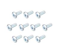 sourcing map M6x16mm Furniture Screw Hex Socket Cap Machine Screws Zinc Plated Fasteners Bolts Full Thread Carbon Steel 10Pcs