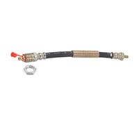 sourcing map M6x1mm Thread 7.87" Length Flexible Extension Grease Hose with Fixing Hex Screw Nut for Grease Gun Lubrication