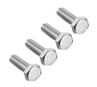 sourcing map M6x20mm Hex Bolts 304 Stainless Steel Hexagon Left Hand Screw Bolt 4pcs
