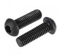 sourcing map M6x20mm Hex Socket Button Head Cap Bolts Screws Alloy Steel 25pcs