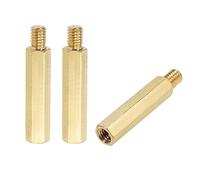 sourcing map M6x35mm+8mm Male-Female Brass Hex PCB Motherboard Spacer Standoff for FPV Drone Quadcopter, Computer & Circuit Board 3pcs