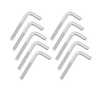 sourcing map M6x50mm 7/L-Shaped Right Angle Bolt Screw, 304 Stainless Steel L Shape Foundation Bolt Long Square Bend Screw, 10 Pcs