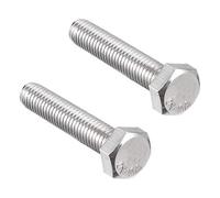 sourcing map M6x50mm Hex Bolts 304 Stainless Steel Hexagon Left Hand Screw Bolt 2pcs