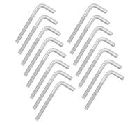 sourcing map M6x60mm 7/L-Shaped Right Angle Bolt Screw, 304 Stainless Steel L Shape Foundation Bolt Long Square Bend Screw, 15 Pcs