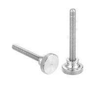 sourcing map M6x60mm Knurled Thumb Screws 304 Stainless Steel 20mm D 2 Pcs | Diamond Head Thumb Screws,Metric Knurled Head Bolts,with Shoulder Grip Knobs,Hand Tighten Thread Fasteners