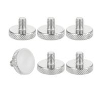 sourcing map M6x8mm Knurled Thumb Screws 304 Stainless Steel 20mm D 6 Pcs