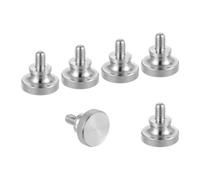 sourcing map M6x8mm Knurled Thumb Screws, 304 Stainless Steel Diamond Head Thumb Screws Metric Knurled Head Bolts with Shoulder Grip Knobs Hand Tighten Thread Fasteners, 20mm Dia. 6 Pcs