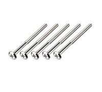 sourcing map M6x90mm Phillips Head Screws Furniture Bolts 60mm Thread Length 5pcs