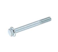 sourcing map M8-1.25 x 100mm Metric Flange Hex Cap Bolt Partial Thread DIN 6921 Flanged Bolts Hexagon Screws Carbon Steel Zinc Plated Blue/White