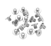 sourcing map M8-1.25 x 8mm 20Pcs Flat Round Head Screws 304 Stainless Steel Phillips Drive Machine Screws Hardware Fastener for Furniture Connection