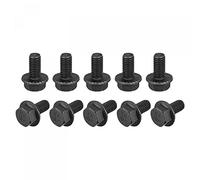 sourcing map M8-1.25x16mm Hex Serrated Flange Bolts 10.9 Grade Carbon Steel Screws 20pcs