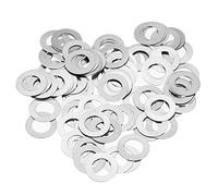 sourcing map M8 304 Stainless Steel Flat Washers, 100pcs 8x14x0.5mm Ultra Thin Flat Spacers for Screw Bolt, Electronic Repair, Automotive