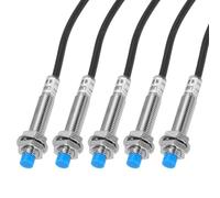 sourcing map M8 Approach Sensor Inductive Proximity Sensor Switch NC Normally Close PNP 2mm Detection Distance, DC 6-36V LJ8A3-2-Z/AY, 3.9ft, 5Pcs