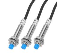 sourcing map M8 Approach Sensor Inductive Proximity Sensor Switch NC Normally Close PNP 2mm Detection Distance, DC 6-36V LJ8A3-2-Z/AY, 3.9ft, 3Pcs