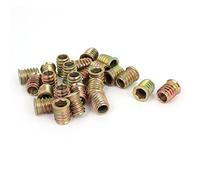 sourcing map M8 E-Nut Wood Insert Interface Screws Hex Socket Nut Fittings 25 Pcs