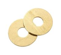 sourcing map M8 Flat Washer, 6 Pcs Brass Ring Flat Washers 24mm OD 1.5mm Thick Metal Sealing Gasket Ring for Screws Bolts Nuts