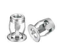 sourcing map M8 Jack Nuts, 10pcs Threaded Insert Nut Carbon Steel Rivet Nuts for Thin Metal, 21mm Length
