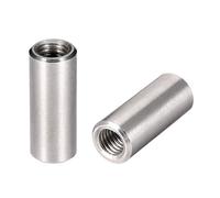 sourcing map M8 Round Connector Nuts, 304 Stainless Steel Coupling Nut 30mm/1.17inch Length,Pack of 10