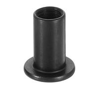 sourcing map M8 T-nuts, 10pcs Carbon Steel Hex Socket Head Insert Nut Screw Post Sleeve Nut for Furniture 18mm Height, Black