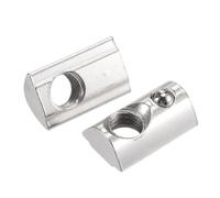 sourcing map M8 T Slot Nuts Roll in Spring T-nut with Ball Carbon Steel for 4040 Series Aluminum Extrusion Profile Rail with 8.5mm Slot 10Pcs