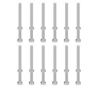 sourcing map M8 x 110mm Hex Head Screws Bolts, Nuts, Flat & Lock Washers Kits, 304 Stainless Steel Fully Thread Hexagon Bolts 12 Sets