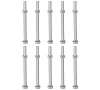 sourcing map M8 x 110mm Hex Head Screws Bolts, Nuts, Flat & Lock Washers Kits, 304 Stainless Steel Fully Thread Hexagon Bolts 10 Sets