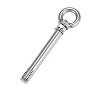 sourcing map M8 x 120 Expansion Eyebolt Eye Nut Screw with Ring 304 Stainless Steel Anchor Raw Bolts 1 Pcs
