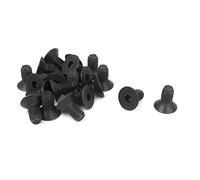 sourcing map M8 X 16mm Metric Hex Socket Countersunk Head Screw Bolts Black 20PCS