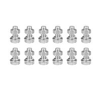 sourcing map M8 x 20mm Hex Head Screws Bolts, Nuts, Flat & Lock Washers Kits, 304 Stainless Steel Fully Thread Hexagon Bolts 12 Sets