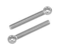 sourcing map M8 x 60mm Machinery Shoulder Swing Lifting Eye Bolt 304 Stainless Steel Metric Thread 2pcs
