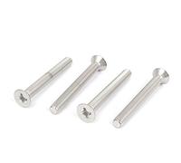 sourcing map M8 x 70mm Phillips Flat Head Countersunk Bolts Machine Screws 4pcs