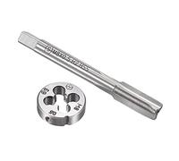 sourcing map M8x0.5mm Metric Tap and Die Set for Nut Bolt Repair | Machine Thread Screw Tap,Round Threading Die