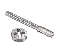 sourcing map M8x0.75mm Metric Tap and Die Set for Nut Bolt Repair | Machine Thread Screw Tap,Round Threading Die