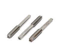sourcing map M8x1.25mm Straight 4 Flutes Metric Bottoming Taper Hand Taps 3pcs