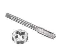 sourcing map M8x1mm Metric Tap and Die Set for Nut Bolt Repair | Machine Thread Screw Tap,Round Threading Die