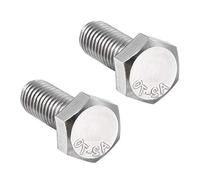 sourcing map M8x20mm Hex Bolts 304 Stainless Steel Hexagon Left Hand Screw Bolt 2pcs
