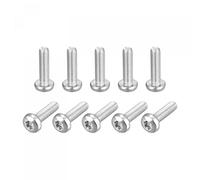 sourcing map M8x30mm Torx Security Machine Screws, 10pcs 316 Stainless Steel Pan Head Tamper Proof Screw Fasteners Bolts