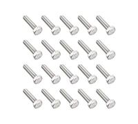sourcing map M8x35mm Hex Bolts 304 Stainless Steel Hexagon Screw Bolt 20pcs