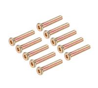 sourcing map M8x45mm Furniture Screw Hex Socket Machine Screws Zinc Plated Fasteners Bolts Full Thread Carbon Steel 10Pcs