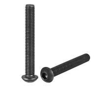 sourcing map M8x60mm Hex Socket Button Head Cap Bolts Screws Alloy Steel 5pcs