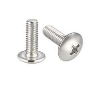sourcing map Machine Screws, M4x12mm Phillips Screw, 304 Stainless Steel, Fasteners Bolts 20Pcs