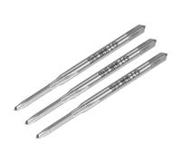 sourcing map Machine Tap #2-56 UNC UNC Thread 2B Class 3 Flutes High Speed Steel Screw Threading Tap Tapping Tool 3pcs