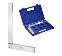 sourcing map Machinist Square 315mm x 200mm x 19mm Carbon Steel Engineer Square Precision Woodworking 90 Degree Right Angle Ruler with Wide Seat for Precision Layout and Measurement, Silver
