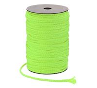 sourcing map Macrame Cord 5mm x 90m Handmade Natural Cotton Rope, 8 Strand Twisted Braided Rope Cord for Plant Hanger Wall Hanging Dream Catcher Crafts Home Decoration, Green