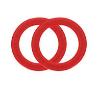 sourcing map Magnetic Adapter Ring, 2Pcs Magnetic Sticker Ring ABS Universal Magnet Wireless Charging Conversion Kit for Mobile Phone Case Wireless Charger, Red