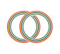 sourcing map Magnetic Adapter Ring, 2Pcs Magnetic Sticker Ring ABS Universal Magnet Wireless Charging Conversion Kit for Mobile Phone Case Wireless Charger, Rainbow