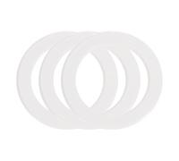 sourcing map Magnetic Adapter Ring, 3Pcs Magnetic Sticker Ring ABS Universal Magnet Wireless Charging Conversion Kit for Mobile Phone Case Wireless Charger, White