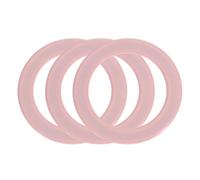 sourcing map Magnetic Adapter Ring, 3Pcs Magnetic Sticker Ring ABS Universal Magnet Wireless Charging Conversion Kit for Mobile Phone Case Wireless Charger, Pink